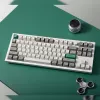 Teclado Keychron Q3 Max 80% totalmente montado com botão rotativo, switches vermelhos, teclado sem fios Hot-Swap Gateron Jupiter RGB - Shell White