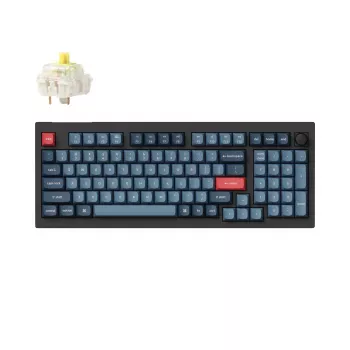 Keychron V5 Max teclado personalizado sem fios - Banana Switch