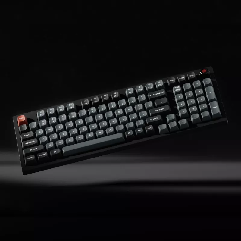 Keychron V5 Ultra 96% 8K Red Switch Hot-Swappable Silk POM teclado sem fios RGB