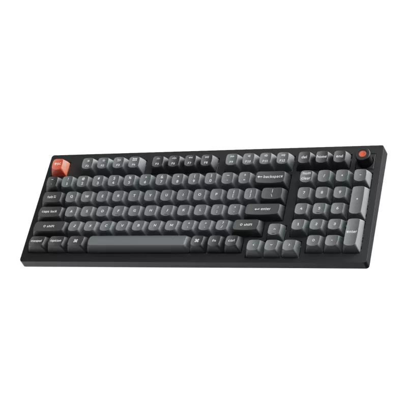 Keychron V5 Ultra 96% 8K Red Switch Hot-Swappable Silk POM teclado sem fios RGB