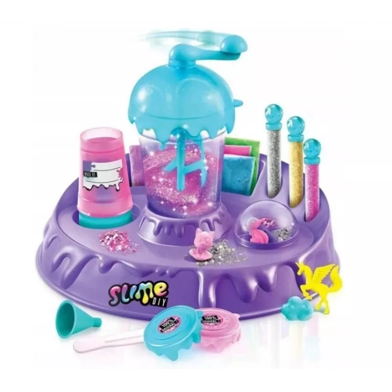 Kiddyz Fábrica de Slime DIY: Conjunto grande com purpurinas e figuras para fazer slime