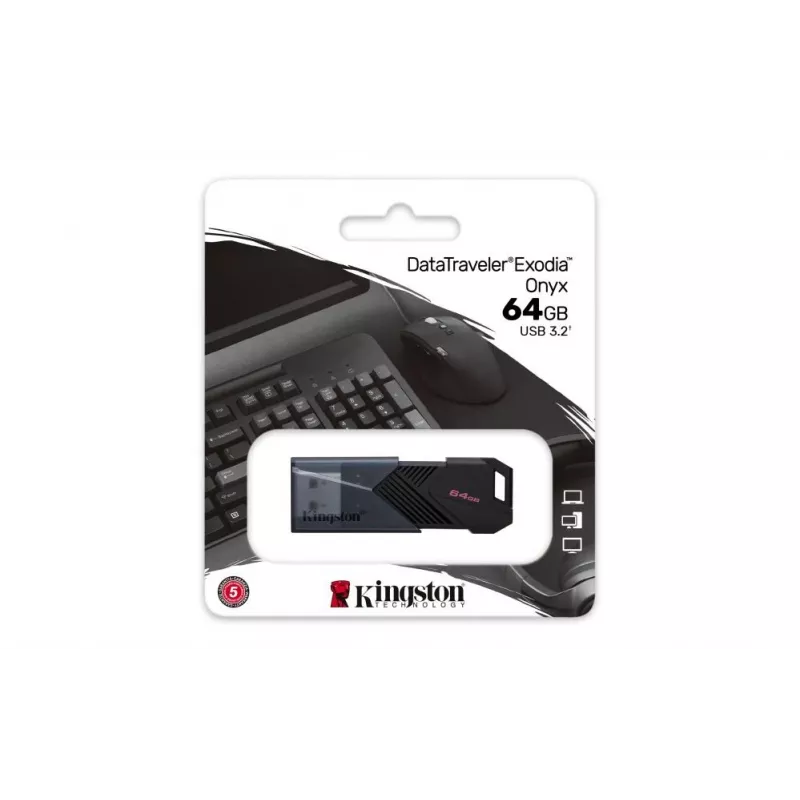 Pen drive Kingston DataTraveler Exodia Onyx 64GB USB 3.2