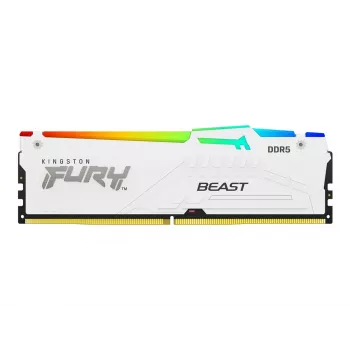 Kingston FURY Beast White RGB EXPO 32GB DDR5-6400 CL32 DIMM Memória RAM