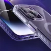 Capa magnética Kingxbar PQY Ice Crystal Series para iPhone 14 Pro MagSafe Rosa e azul