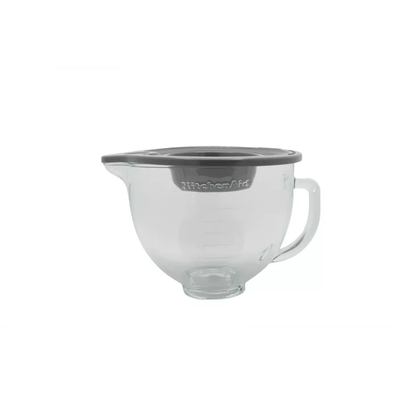 KitchenAid 5KSM5GB Taça de Vidro 4,8 L para Robots de Cozinha com Cabeça Basculante