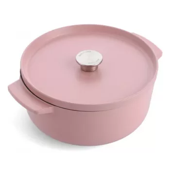 Panela de cozer KitchenAid com tampa em ferro fundido esmaltado 26 cm rosa