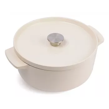 KitchenAid assadeira em ferro fundido esmaltado 26 cm, creme