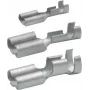 Klauke 18201A Terminal plano não isolado 0,5-1,0 mm², ficha 6,3 mm, crimp, E-Cu estanhado, DIN 46247, pack de 100
