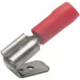 Klauke 720AZ Terminal fêmea plano com derivação, 6,3 x 0,8 mm, 180°, 0,5-1 mm²