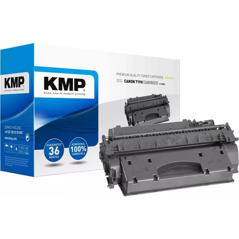 KMP C-T238BX Cartucho de toner compatível Preto (substituto do Canon 719H) para Canon i-SENSYS LBP251, LBP252, LBP253, LBP6310, MF411, MF416, MF418, MF419, MF6140, MF6180