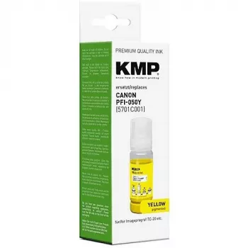 Tinteiro KMP Canon PFI050Y (5701C001) amarelo compatível