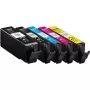 Conjunto de Cartuchos de Tinta Compatíveis KMP para Canon PGI-570XL PGBK, CLI-571XL BK/C/M/Y, pack de 5, Alta Capacidade, Recondicionados