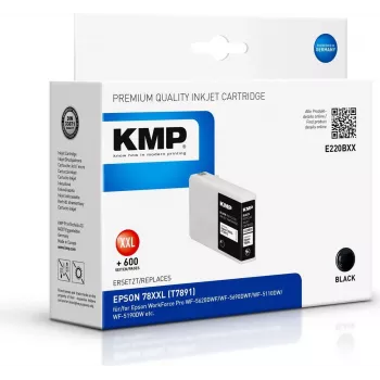 KMP E220BXX - 80 ml - Alto rendimento - Preto - Compatível - Cartucho de tinta (alternativa a Epson T7891) para Epson WorkForce Pro WF-5110DW, WF-5190DW, WF-5620DWF, WF-5690DWF