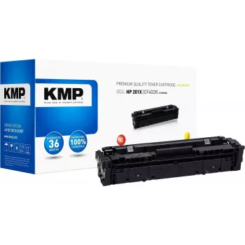 KMP H-T215YX Cartucho de Toner Amarelo Alto Rendimento (Alternativa a HP 201X / CF402X) para HP Color LaserJet Pro Série M252 e Série MFP M277
