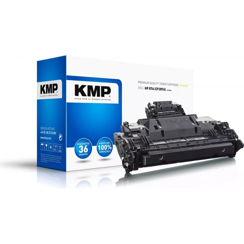 Toner KMP compatível substitui HP 87A CF287A preto 9000 páginas