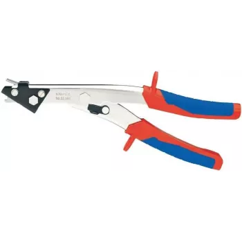 KNIPEX tesoura para chapa 90 55 280 - 280 mm, corta aço até 1,2 mm, cobre/alumínio até 1,7 mm, plástico até 2,0 mm