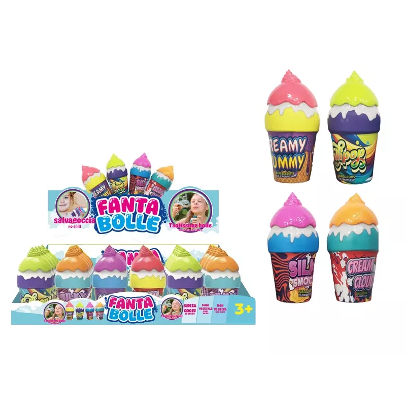 Koala Games G2660 bolas de sabão em recipiente de taça de gelado (cor aleatória)