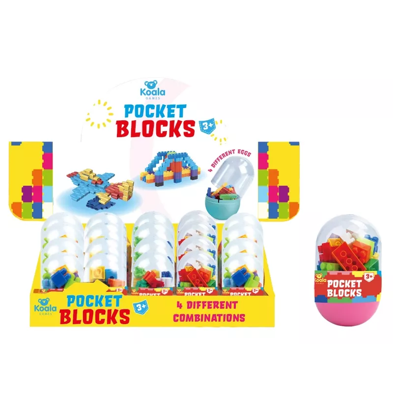 Koala Games G2665 Pocket Blocks (aleatório) - Mini-blocos pacote surpresa