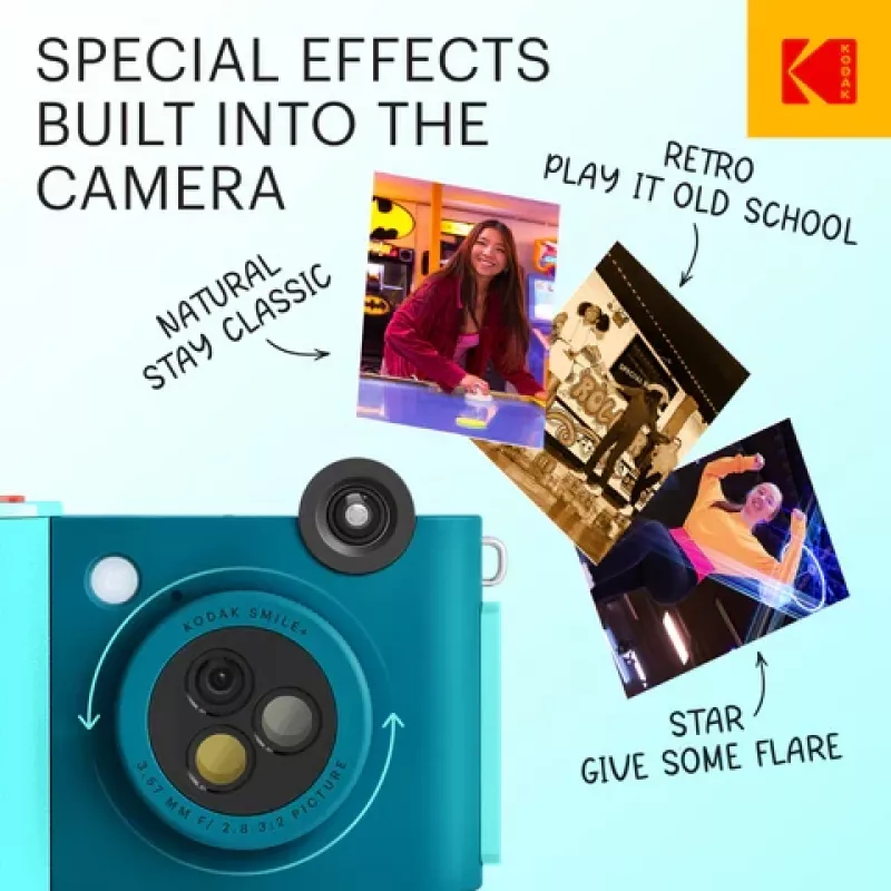Kodak SMILE+ Câmara de Impressão Instantânea, 2x3'', Azul