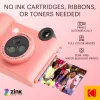 Kodak SMILE+ câmara de impressão instantânea, 2x3 polegadas, rosa (SPEC)