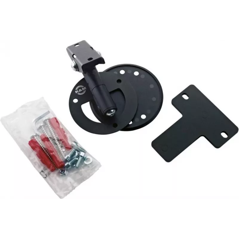 König & Meyer Suporte de parede universal para altifalantes 24161-000-56 Preto texturado