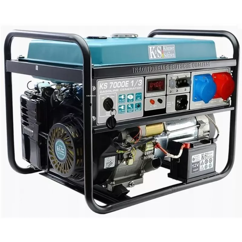 Gerador a gasolina KÖNNER & SÖHNEN 5,0 kW 230/400V arranque elétrico AVR VST KS7000E-1/3