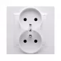 KONTAK-SIMON CGZ2/11 Tomada individual com terra, 16A 250V, branco