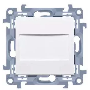 KONTAK-SIMON Simon 10 placa cega com ponte integrada, 1 módulo, branco, CPS.01/11