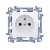 KONTAK-SIMON Simon 10 tomada Schuko individual branca com ligação à terra, Quick-Connect, 16A 250V
