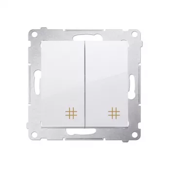Módulo interruptor intermediário KONTAK-SIMON Simon 54, branco, 10AX 250V, terminais de mola