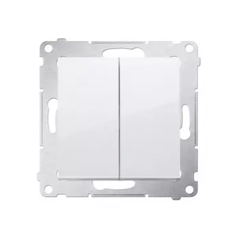 KONTAK-SIMON série Simon 54 módulo de interruptor, branco, terminais de mola, 10AX 250V, bipolar