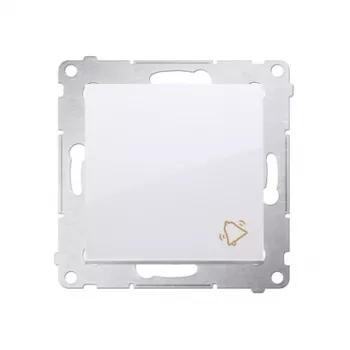 KONTAK-SIMON Simon 54 Módulo de botão de campainha branco com terminais de mola 10AX 250V