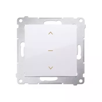 Módulo interruptor de estores KONTAK-SIMON SIMON 54 branco 1-0-2 com setas, terminais de mola, 10A 250V