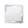 Módulo interruptor de estores KONTAK-SIMON SIMON 54 branco 1-0-2 com setas, terminais de mola, 10A 250V