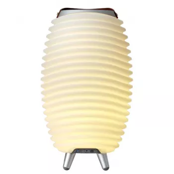 Lâmpada LED KOODUU SYNERGY 35 com altifalante Bluetooth e arrefecedor de bebidas - 41 x 24 cm, branco