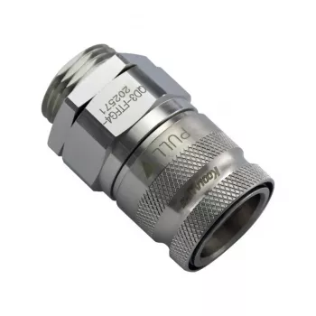 Acoplamento rápido Koolance QD3, espigão de 10mm com rosca exterior G1/4 inch para acoplamento rápido - níquel