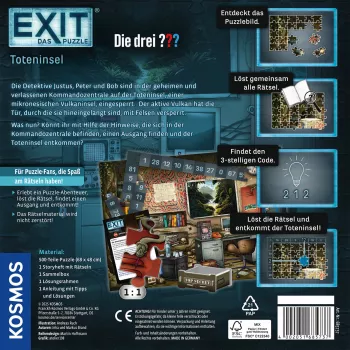 KOSMOS EXIT - O Puzzle: Die drei ??? Toteninsel (500 peças)