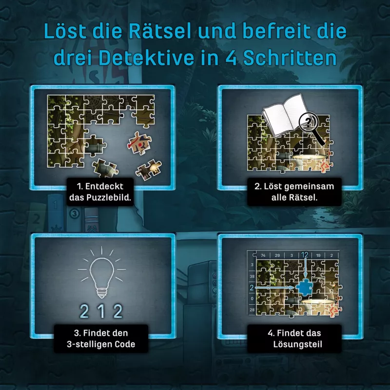 KOSMOS EXIT - O Puzzle: Die drei ??? Toteninsel (500 peças)