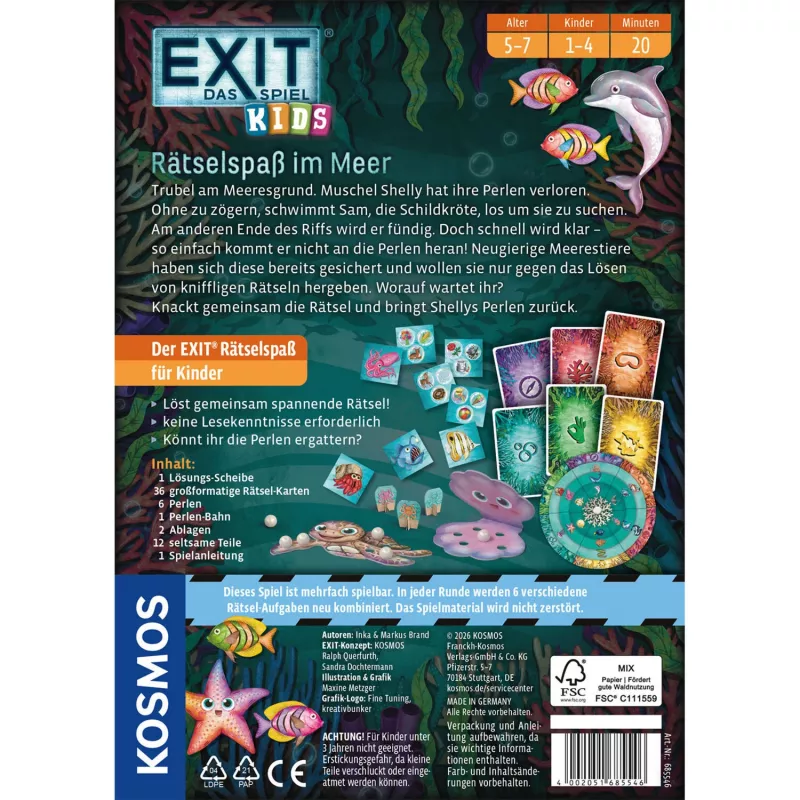 Kosmos EXIT - O jogo Kids Diversão de enigmas no mar