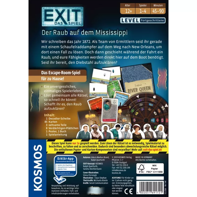 KOSMOS EXIT – O jogo – O assalto no Mississippi, jogo de festa