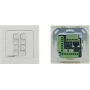 Kramer Electronics RC-208 Painel de controlo com fios com 8 botões programáveis, RS-232/RS-485/Ethernet, Branco