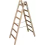 KRAUSE escadote duplo de madeira 2x6 degraus, pinho, 150 kg, EN 131 170088
