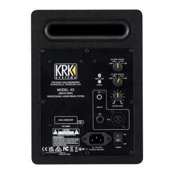 Monitor de estúdio ativo KRK Kreate 5 - woofer 5,25 polegadas, tweeter 1 polegada, 100 W, Bluetooth 5.0