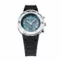 Relógio KRONOS K789.CN.5C unissexo analógico de quartzo 40,5 mm caixa de aço inoxidável bracelete de pele preta
