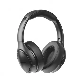 Auscultadores sem fios over-ear Kruger & Matz F3A com cancelamento ativo de ruído, Bluetooth 5.0, USB-C, preto