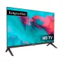 KRUGER & MATZ KM0224-T1 TV LED 24 polegadas HD Ready com DVB-T2 H.265/HEVC, adaptador de carro 12V, 2x HDMI, USB PVR, modo hotel