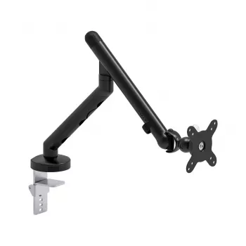 Suporte de monitor Kruger & Matz Warrior GU-100 - braço único, fixação à mesa/passagem, preto