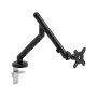Suporte de monitor Kruger & Matz Warrior GU-100 - braço único, fixação à mesa/passagem, preto