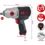 Chave de impacto pneumática de alto desempenho KS TOOLS 1/2 polegadas MONSTER, 1690 Nm (515.1210)