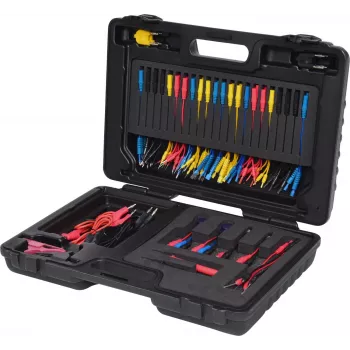 KS TOOLS conjunto de cabos de diagnóstico, teste e medição Master 12/24V, 92 peças (150.0950)